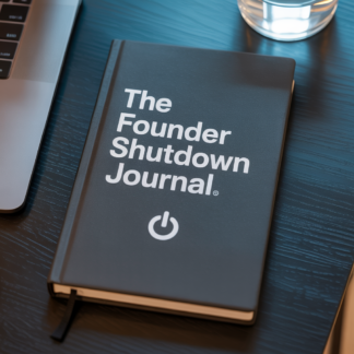 The Founder Shutdown Journal — End-of-Day Closure Ritual for People Who Can't Stop