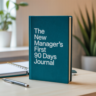 The New Manager's First 90 Days Journal — 1:1 Prep, Feedback Scripts & Weekly Reviews
